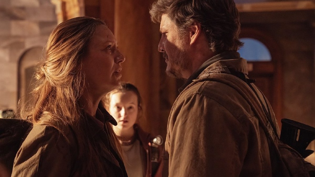 Tess, Ellie et Joel lors de la scène finale de Tess dans l'épisode 2. // Source : HBO Tess, Ellie et Joel lors de la scène finale de Tess dans l'épisode 2. // Source : HBO
