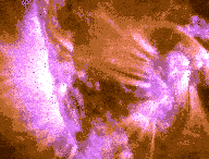 L'éruption solaire. // Source : NASA/SDO