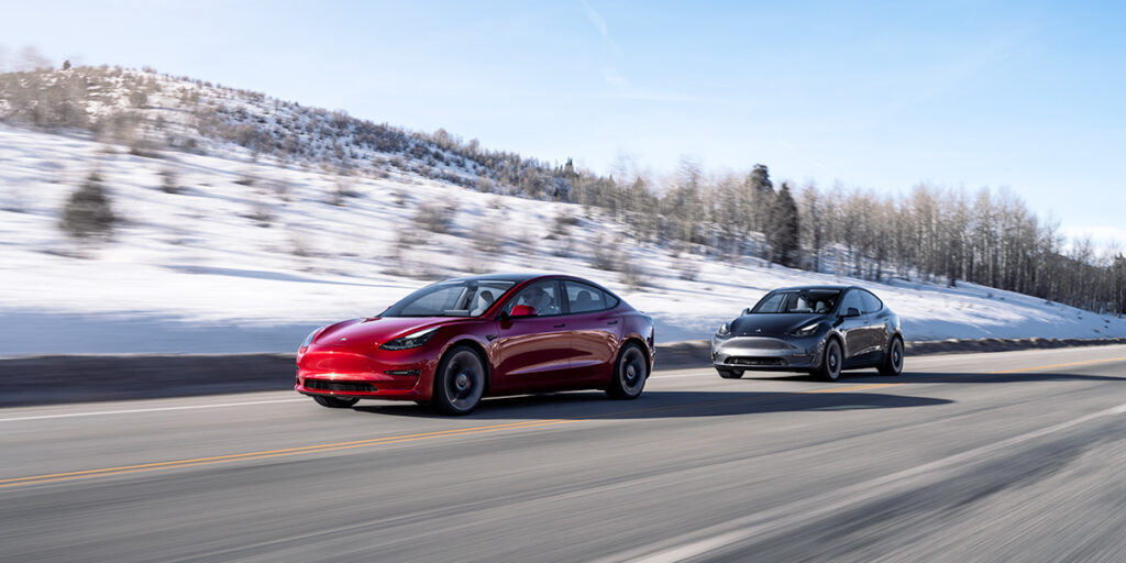 Tesla Model 3 et Model Y // Source : Tesla Tesla Model 3 et Model Y // Source : Tesla
