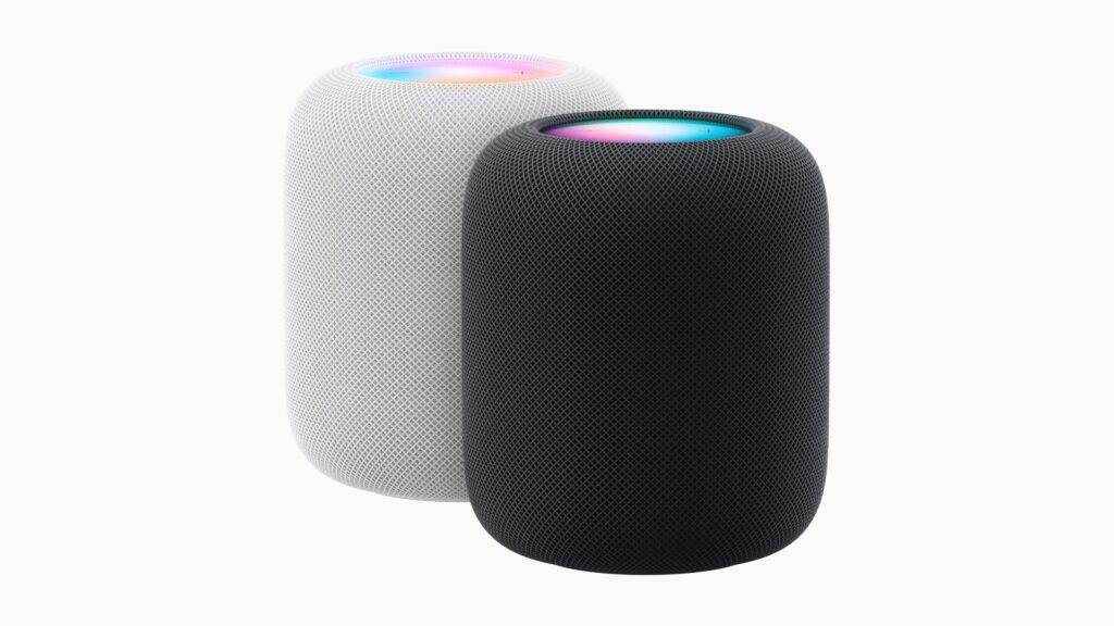Les deux couleurs du HomePod 2023. // Source : Apple Les deux couleurs du HomePod 2023. // Source : Apple