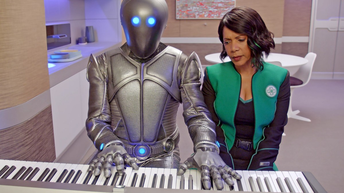 Isaac et Claire dans The Orville. // Source : Disney+/Hulu Isaac et Claire dans The Orville. // Source : Disney+/Hulu