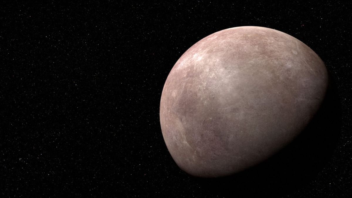 Vue d'artiste de l'exoplanète. // Source : NASA, ESA, CSA, L. Hustak (STScI) Vue d'artiste de l'exoplanète. // Source : NASA, ESA, CSA, L. Hustak (STScI)
