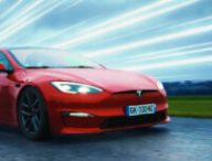 La Tesla Model S Plaid en mode Dragster // Source : Thomas Ancelle pour Numerama La Tesla Model S Plaid en mode Dragster // Source : Thomas Ancelle pour Numerama