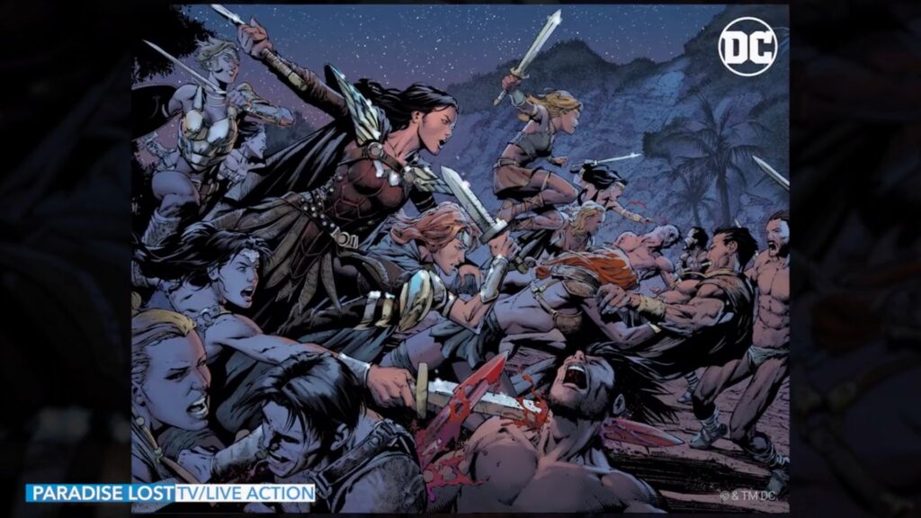 Paradise Lost sera une série sur l'île de Wonder Woman, avant Wonder Woman. // Source : Capture d'écran James Gunn Paradise Lost sera une série sur l'île de Wonder Woman, avant Wonder Woman. // Source : Capture d'écran James Gunn
