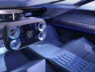 Intérieur du concept Inception avec Hypersquare // Source : Peugeot