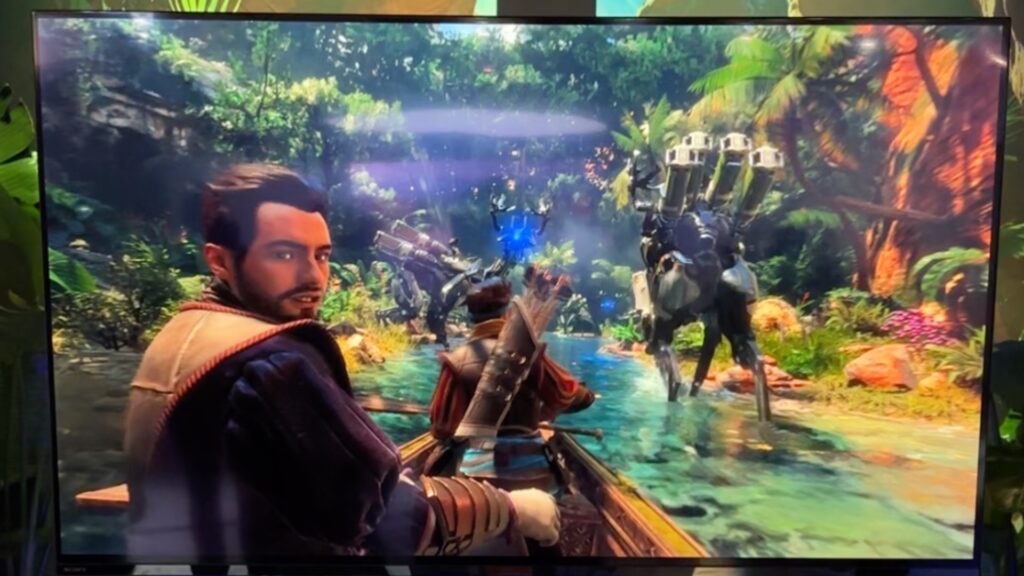 Au début du jeu, on se contente de regarder. On peut toujours des objets avec ses mains pour avoir des retours haptiques. // Source : Numerama Au début du jeu, on se contente de regarder. On peut toujours des objets avec ses mains pour avoir des retours haptiques. // Source : Numerama