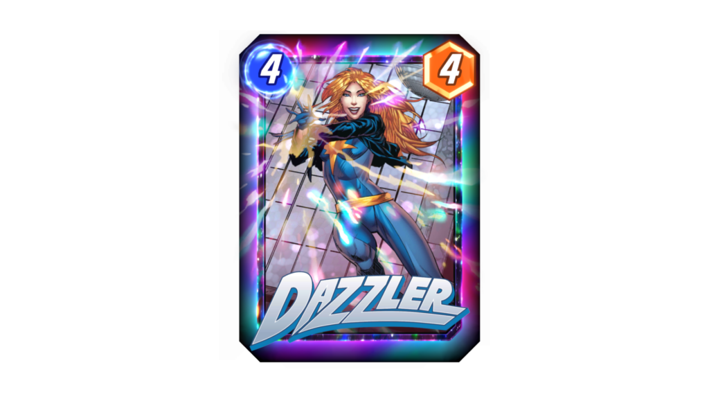 Dazzler dans Marvel Snap // Source : Marvel Snap Dazzler dans Marvel Snap // Source : Marvel Snap