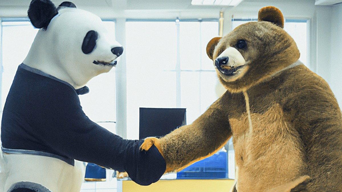 La Russie et la Chine ont conclu un partenariat de coopération médiatique. // Source : DAll-E / Numerama La Russie et la Chine ont conclu un partenariat de coopération médiatique. // Source : DAll-E / Numerama