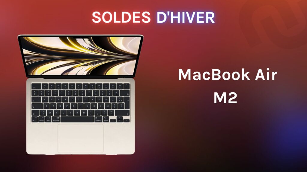 MacBook Air M2 couleur lumière stellaire // Source : montage Numerama MacBook Air M2 couleur lumière stellaire // Source : montage Numerama