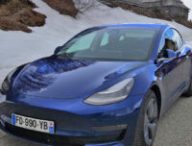 Tesla Model 3 en hiver // Source : Raphaelle Baut