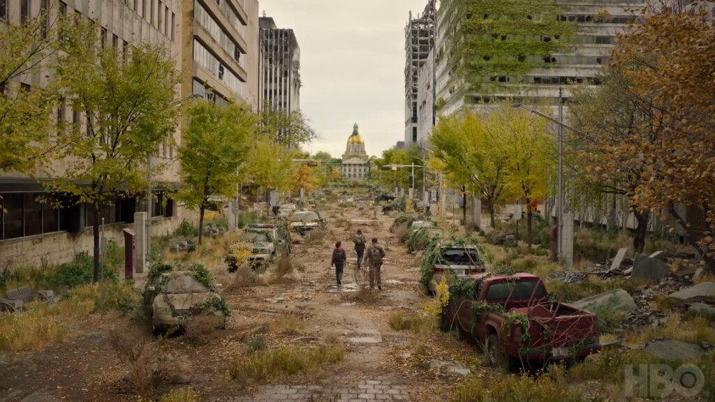The Last of Us plonge dans une Amérique post-apocalyptique. // Source : HBO The Last of Us plonge dans une Amérique post-apocalyptique. // Source : HBO