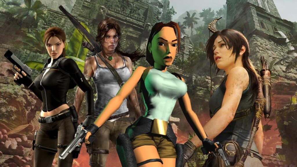 Lara Croft traverse les années depuis 1996. // Source : Crystal Dinamics Lara Croft traverse les années depuis 1996. // Source : Crystal Dinamics