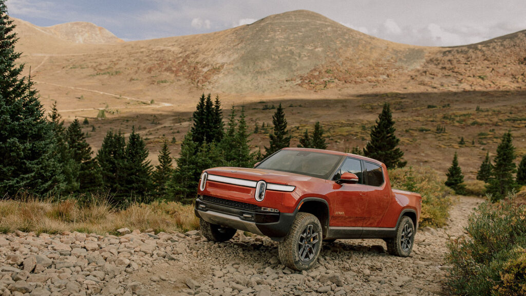 Rivian R1T pickup électrique // Source : Rivian Rivian R1T pickup électrique // Source : Rivian