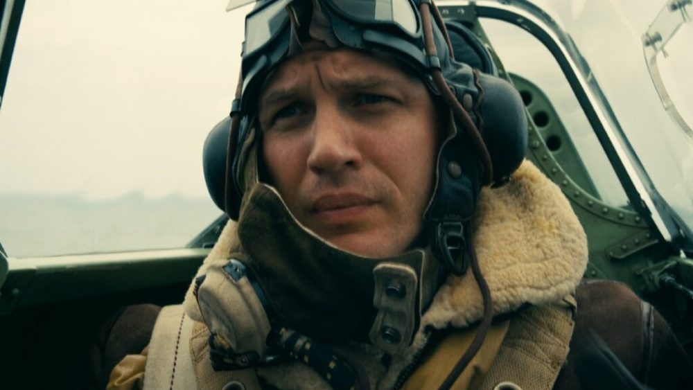 Tom Hardy dans Dunkerque // Source : Warner Bros. Entertainment Inc. / Melinda Sue Gordon Tom Hardy dans Dunkerque // Source : Warner Bros. Entertainment Inc. / Melinda Sue Gordon