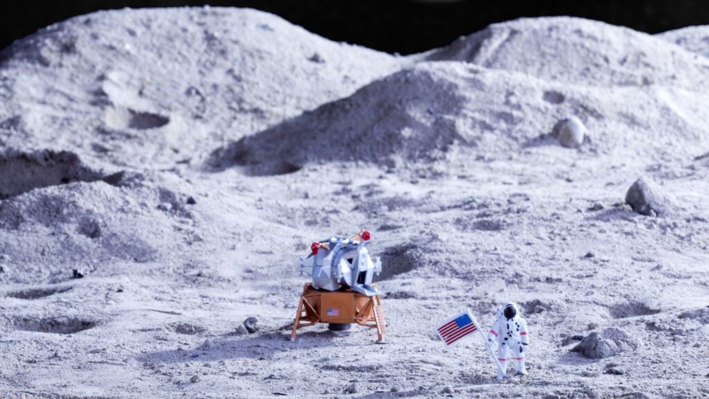 Les astronautes lunaires auront besoin de connaître l'heure. // Source : Canva Les astronautes lunaires auront besoin de connaître l'heure. // Source : Canva