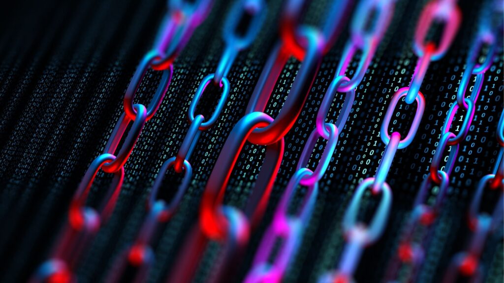 La blockchain est utilisée dans de nombreux domaines // Source : Canva La blockchain est utilisée dans de nombreux domaines // Source : Canva