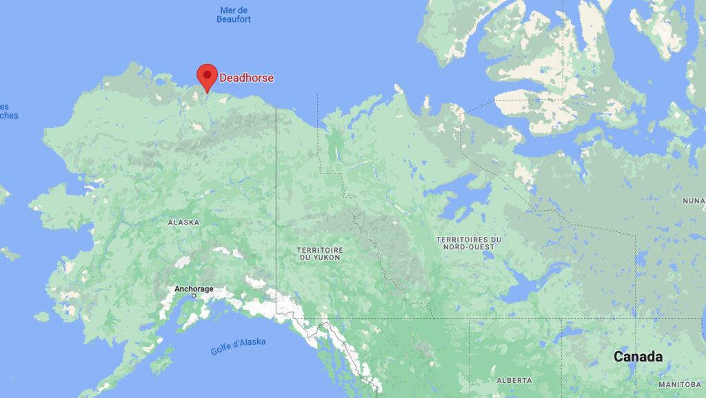 L'engin a été repéré au dessus de la commune de Deadhorse. L'Alaska est un état minier et riche en hydrocarbures. // Source : Numerama L'engin a été repéré au dessus de la commune de Deadhorse. L'Alaska est un état minier et riche en hydrocarbures. // Source : Numerama