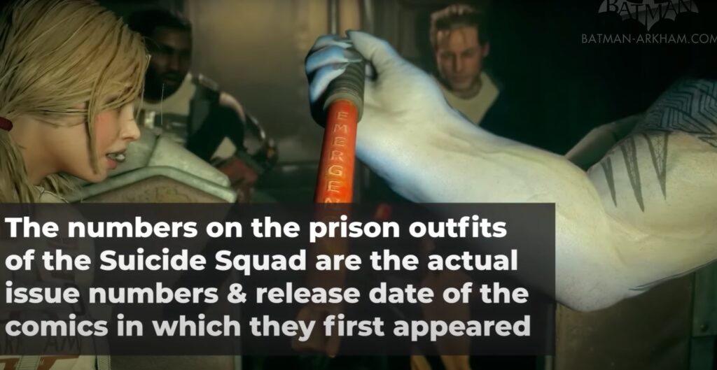 Easter ego dans le jeu vidéo Suicide Squad // Source : Capture YouTube Easter ego dans le jeu vidéo Suicide Squad // Source : Capture YouTube