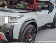 Concept Citroën Oli avec son parebrise vertical // Source : Raphaelle Baut Concept Citroën Oli avec son parebrise vertical // Source : Raphaelle Baut