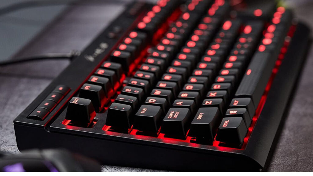 Le clavier K63 Red // Source : Corsair Le clavier K63 Red // Source : Corsair