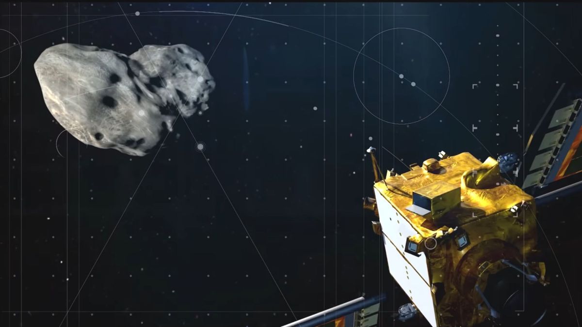Mission DART. // Source : Capture d'écran Nasa Mission DART. // Source : Capture d'écran Nasa