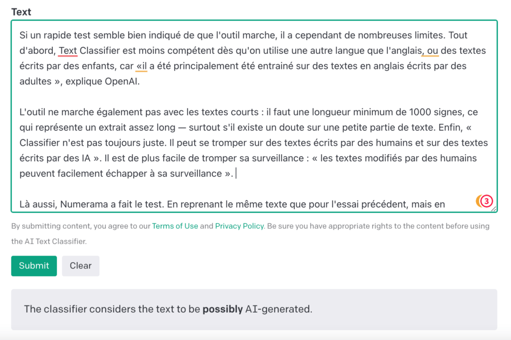 Suis-je vraiment humaine après tout ? // Source : Capture d'écran Numerama Suis-je vraiment humaine après tout ? // Source : Capture d'écran Numerama