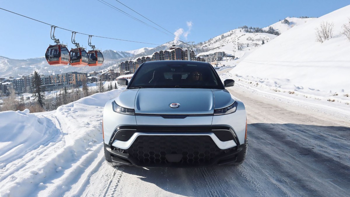 Fisker Ocean test sur neige // Source : Fisker Fisker Ocean test sur neige // Source : Fisker