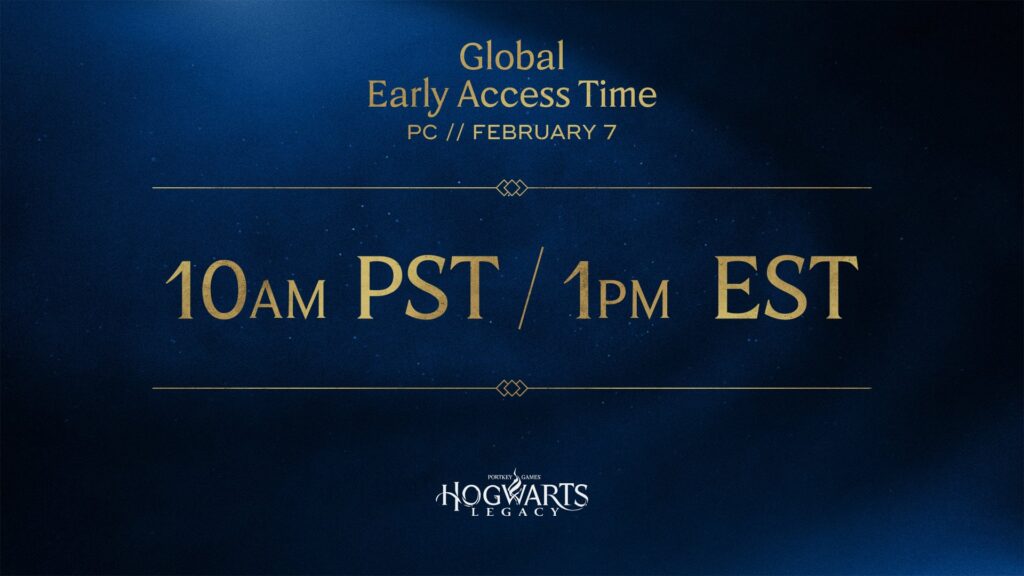 Heure de lancement de Hogwarts Legacy // Source : Warner Bros. Heure de lancement de Hogwarts Legacy // Source : Warner Bros.
