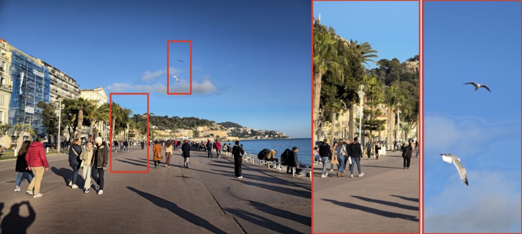 Nouveaux exemples du zoom numérique grâce au capteur de 200 Mpix. // Source : Numerama Nouveaux exemples du zoom numérique grâce au capteur de 200 Mpix. // Source : Numerama