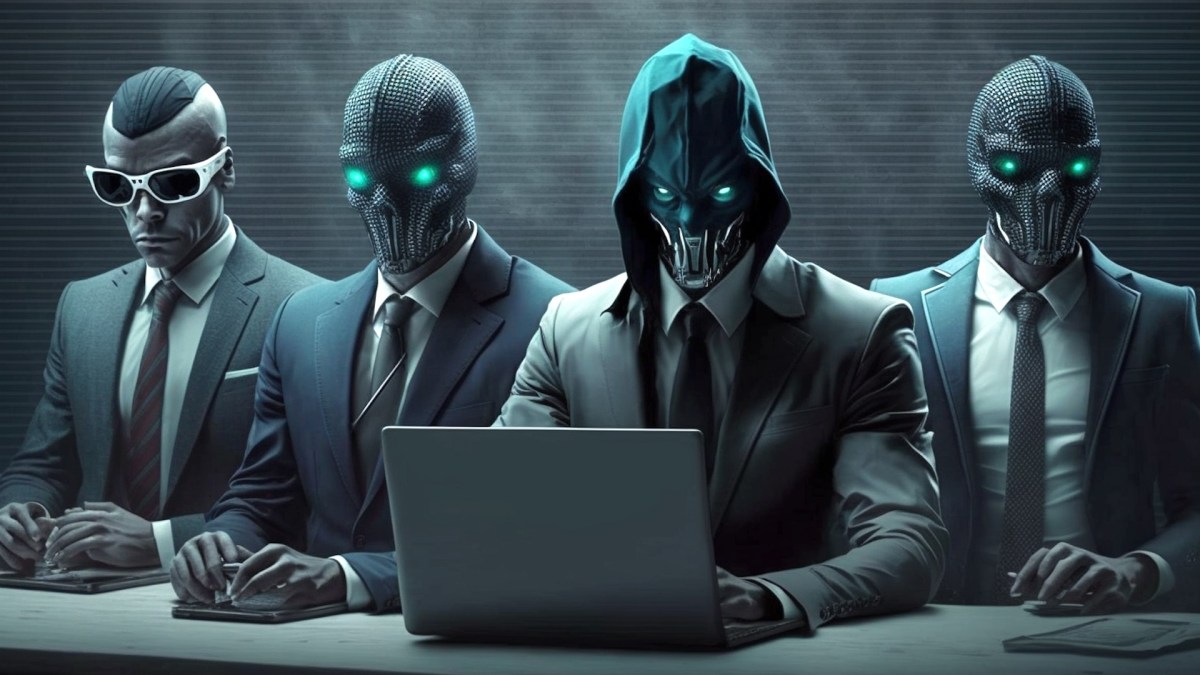 Des hackers font passer un entretien d'embaucehe // Source : Midjourney/Numerama Des hackers font passer un entretien d'embaucehe // Source : Midjourney/Numerama