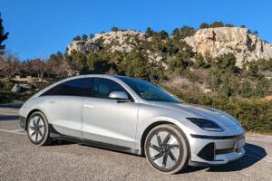 Test routier de la Hyundai Ioniq 6 // Source : Raphaelle Baut Test routier de la Hyundai Ioniq 6 // Source : Raphaelle Baut