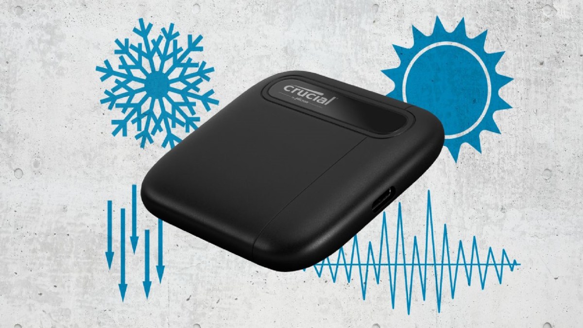 Crucial X6 2To Portable SSD // Source : Crucial Crucial X6 2To Portable SSD // Source : Crucial