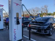 Bornes ionity sur autoroute // Source : Raphaelle Baut