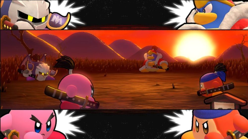 Kirby en duel dans un mini jeu de Kirby's Return to Dream Land Deluxe // Source : Nintendo Kirby en duel dans un mini jeu de Kirby's Return to Dream Land Deluxe // Source : Nintendo