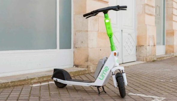Une trottinette Lime // Source : Lime Une trottinette Lime // Source : Lime