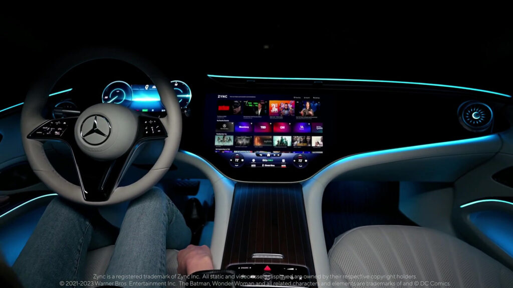 Le système MBUX de Mercedes. // Source : Mercedes Le système MBUX de Mercedes. // Source : Mercedes
