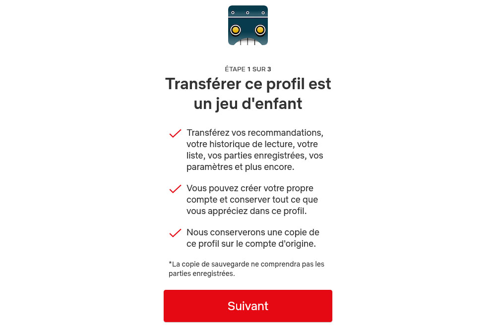 Netflix transfert profil Netflix transfert profil