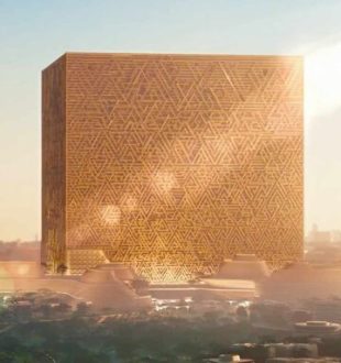 Le nouveau projet titanesque de l'Arabie saoudite : The mukaab et le quartier de New Murabba // Source : Capture d'écran / Twitter