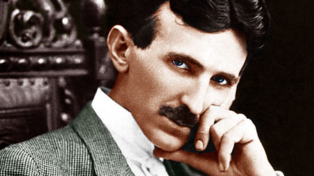 Nikola Tesla en 1896. // Source : Wikimedia/CC/Ivarvw (image recadrée) Nikola Tesla en 1896. // Source : Wikimedia/CC/Ivarvw (image recadrée)