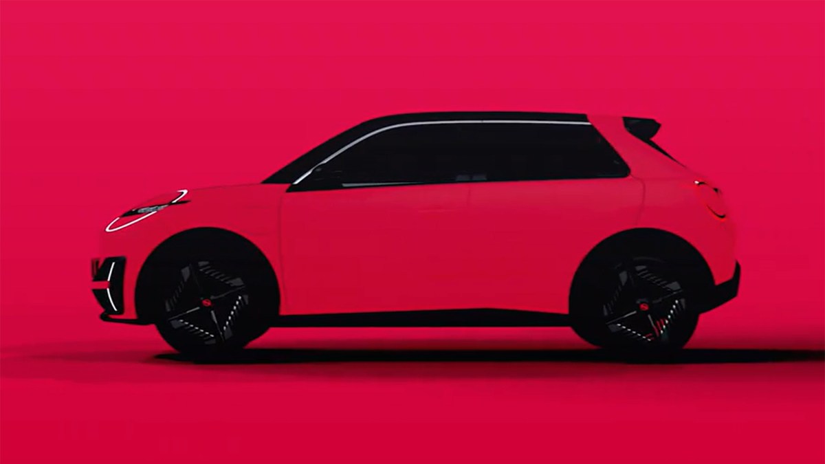 Teaser de la future Nissan Micra EV // Source : Nissan Teaser de la future Nissan Micra EV // Source : Nissan