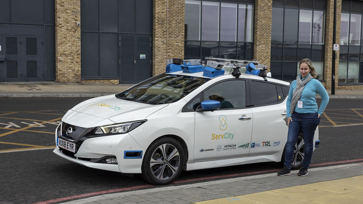 Essai de la voiture autonome du projet Servcity // Source : Nissan Essai de la voiture autonome du projet Servcity // Source : Nissan