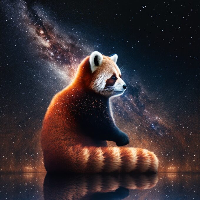 Numerama_a_shiny_red_panda_crossing_the_milky_way_sitting_on_a__star Numerama_a_shiny_red_panda_crossing_the_milky_way_sitting_on_a__star