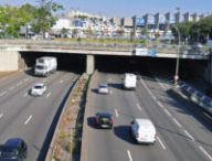 Périphérique parisien à proximité du parc des Princes // Source : Raphaelle Baut Périphérique parisien à proximité du parc des Princes // Source : Raphaelle Baut