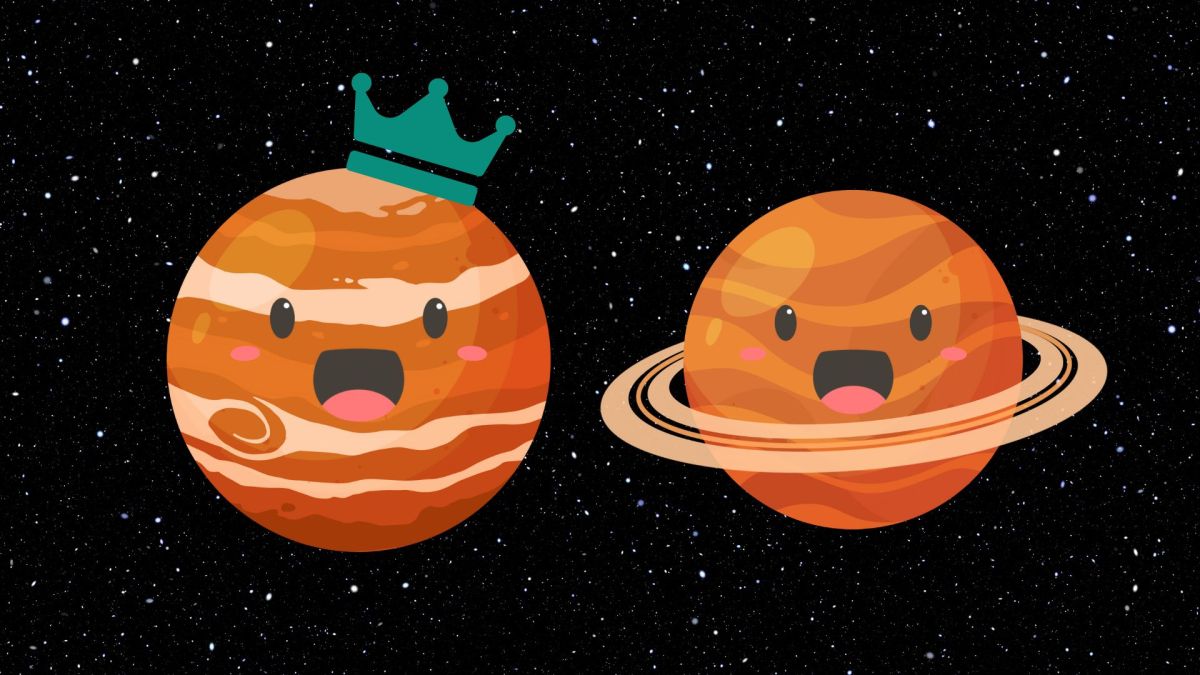 Jupiter redevient le roi des lunes. // Source : Montage Canva Jupiter redevient le roi des lunes. // Source : Montage Canva