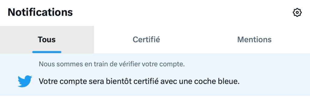 Il suffit de payer pour être en attente de certification, mais ce n'est pas instantané. // Source : Capture Numerama Il suffit de payer pour être en attente de certification, mais ce n'est pas instantané. // Source : Capture Numerama