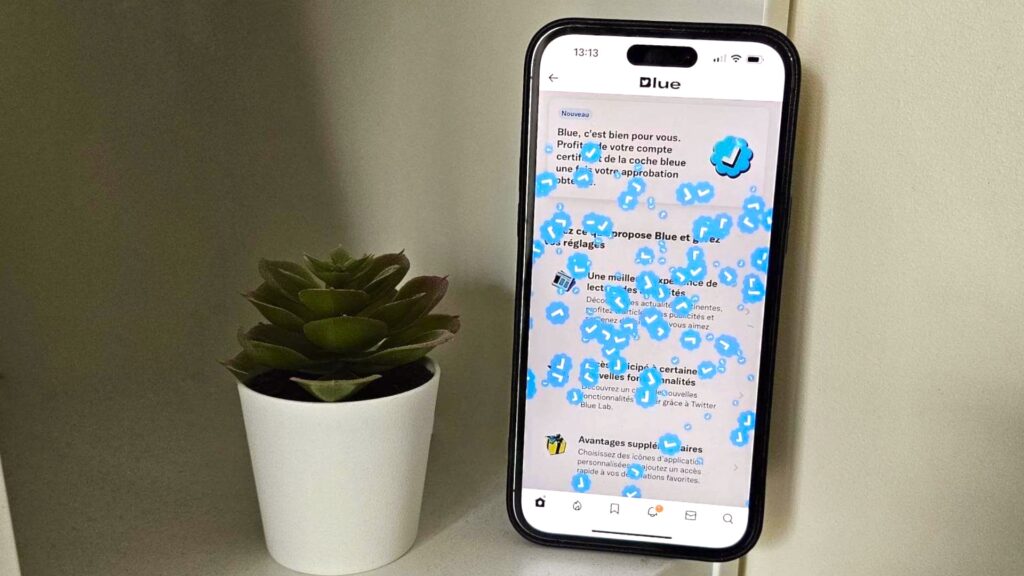 Twitter Blue // Source : Numerama/NL Twitter Blue // Source : Numerama/NL