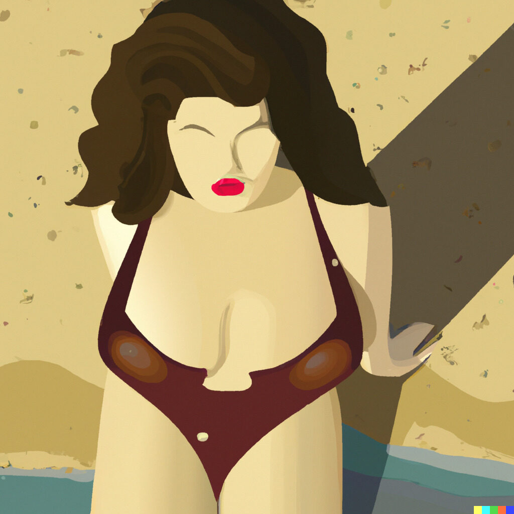 J'ai demandé à Dall·e de me dessiner "une femme en maillot de bain" J'ai demandé à Dall·e de me dessiner "une femme en maillot de bain"