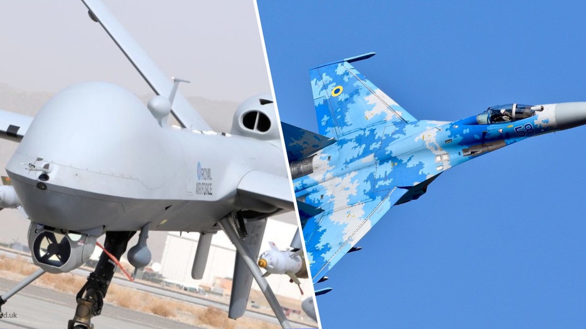 Un SU-27 et un MQ9 Reaper // Source : US ARMY / Wikimedia Commons Un SU-27 et un MQ9 Reaper // Source : US ARMY / Wikimedia Commons