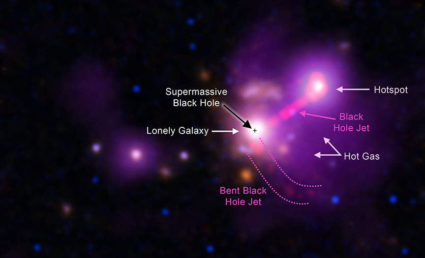 3C 297. // Source : X-ray: NASA/CXC/Univ. of Torino/V. Missaglia et al.; Optical: NASA/ESA/STScI & International Gemini Observatory/NOIRLab/NSF/AURA; Infrared: NASA/ESA/STScI; Radio: NRAO/AUI/NSF 3C 297. // Source : X-ray: NASA/CXC/Univ. of Torino/V. Missaglia et al.; Optical: NASA/ESA/STScI & International Gemini Observatory/NOIRLab/NSF/AURA; Infrared: NASA/ESA/STScI; Radio: NRAO/AUI/NSF