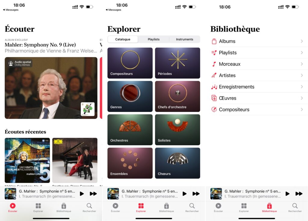 L'interface d'Apple Music ressemble beaucoup à celle d'Apple Music Classical. La possibilité de constituer une bibliothèque est un vrai plus, qui se prête particulièrement à ce genre. // Source : Captures Numerama L'interface d'Apple Music ressemble beaucoup à celle d'Apple Music Classical. La possibilité de constituer une bibliothèque est un vrai plus, qui se prête particulièrement à ce genre. // Source : Captures Numerama